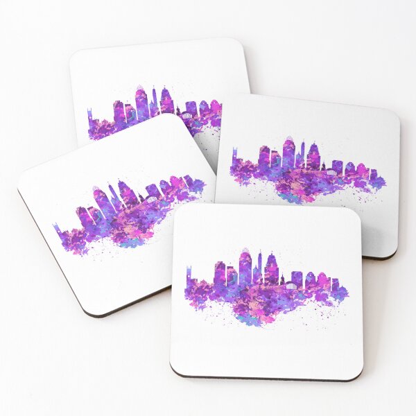 Item preview, Cincinnati Skyline Watercolor designed and sold by caracatita75.