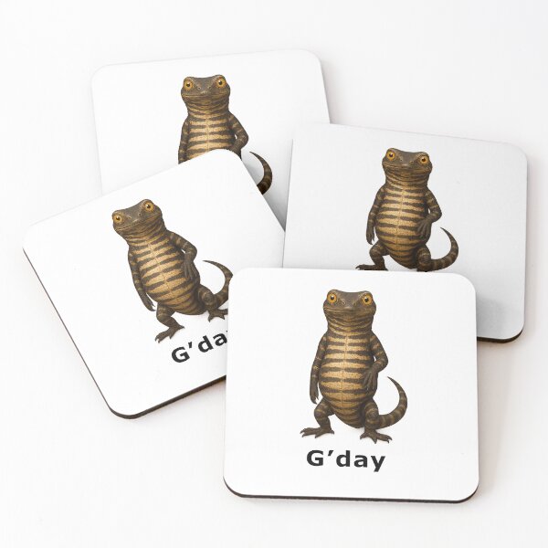 Item preview, "G’day from the Goanna" – Aussie Wildlife Greeting designed and sold by critterchrons.