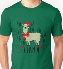 Christmas Fa La Llama Unisex T-Shirt