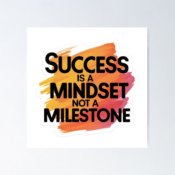 Item preview, Success is a Mindset - Motivational Quote designed and sold by Ajay Creative Studio.