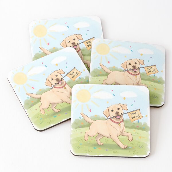 Item preview, Lumi the Labrador – You Did It! | Motivational Watercolor Print for Kids designed and sold by Simple_Lines2025.