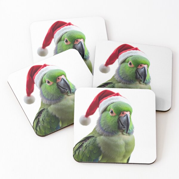 Item preview, Funny Parrot Wearing Christmas Hat designed and sold by LazyOwlStore.