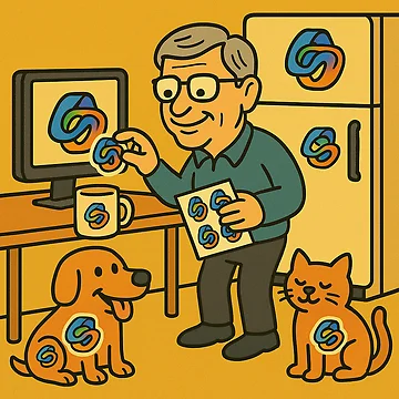 Artwork thumbnail, Bill’s Copilot Sticker Rampage by NetrunnerZero