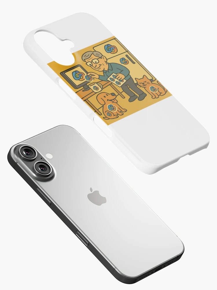 Thumbnail 2 of 4, iPhone Case, Bill’s Copilot Sticker Rampage designed and sold by NetrunnerZero.