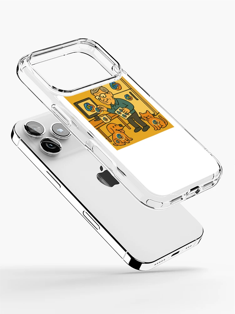 Thumbnail 2 of 5, iPhone Case, Bill’s Copilot Sticker Rampage designed and sold by NetrunnerZero.