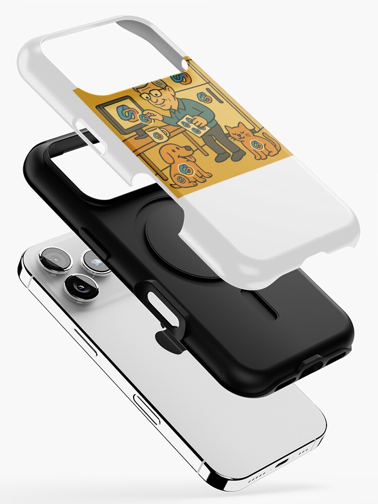 Thumbnail 2 of 4, iPhone Case, Bill’s Copilot Sticker Rampage designed and sold by NetrunnerZero.