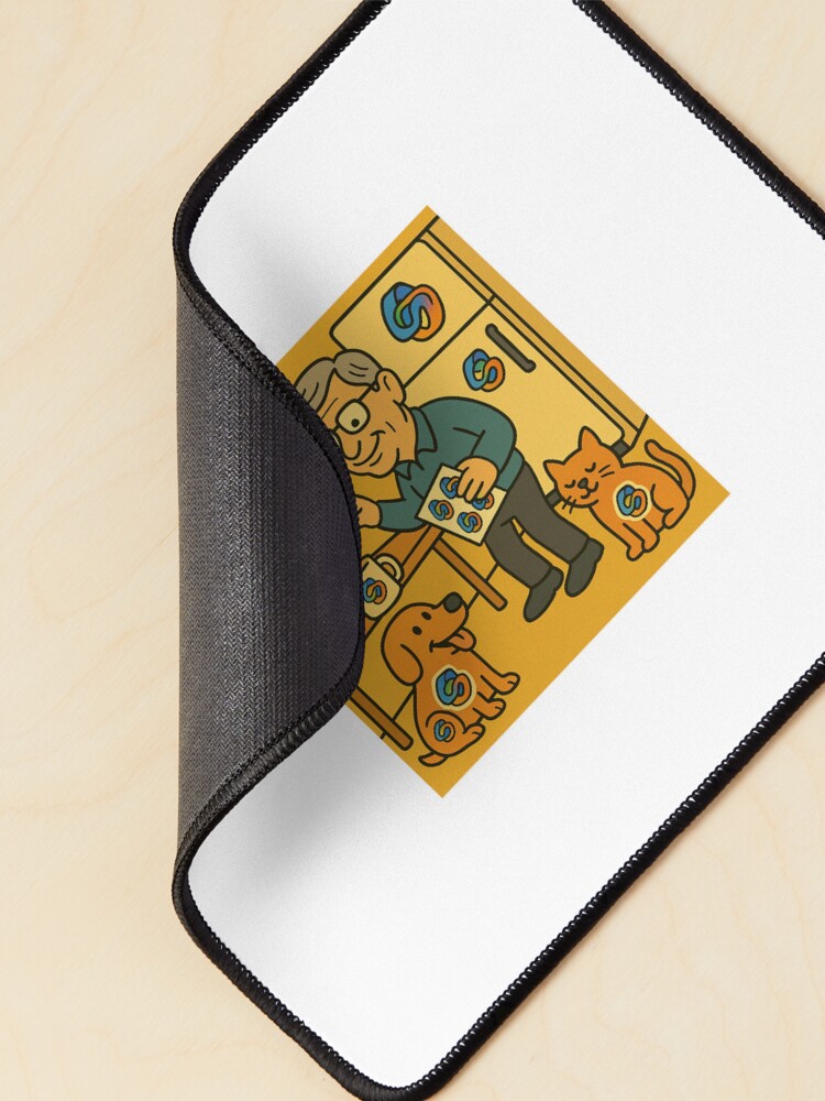 Thumbnail 2 of 5, Mouse Pad, Bill’s Copilot Sticker Rampage designed and sold by NetrunnerZero.