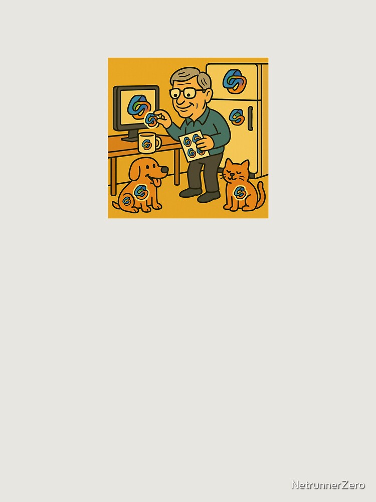 Thumbnail 6 of 6, Premium Oversized Hoodie, Bill’s Copilot Sticker Rampage designed and sold by NetrunnerZero.