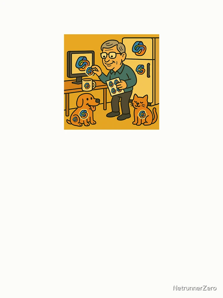 Thumbnail 6 of 6, Pullover Sweatshirt, Bill’s Copilot Sticker Rampage designed and sold by NetrunnerZero.