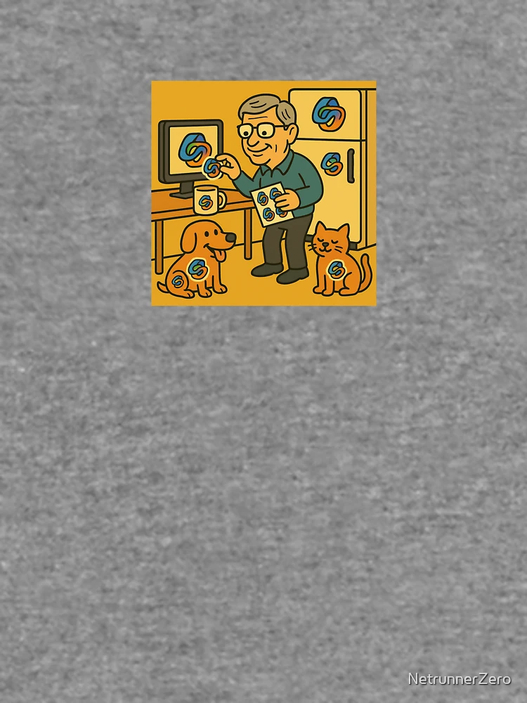 Thumbnail 6 of 6, Lightweight Sweatshirt, Bill’s Copilot Sticker Rampage designed and sold by NetrunnerZero.