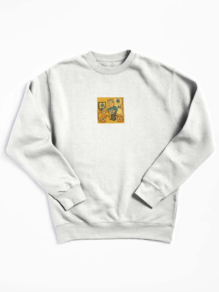 Thumbnail 1 of 6, Pullover Sweatshirt, Bill’s Copilot Sticker Rampage designed and sold by NetrunnerZero.