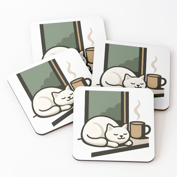 Item preview, Sleepy Ceramic Cat on a Windowsill designed and sold by 良心創作.