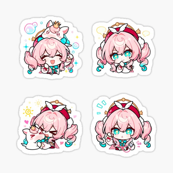Item preview, Hyacine Sticker set, Honkai Star Rail designed and sold by Astral Drop.