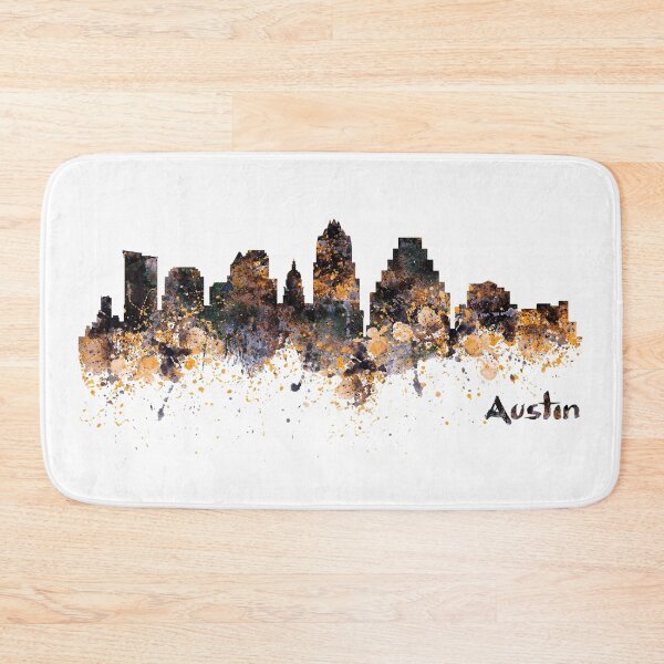 Item preview, Austin Skyline Watercolor designed and sold by caracatita75.
