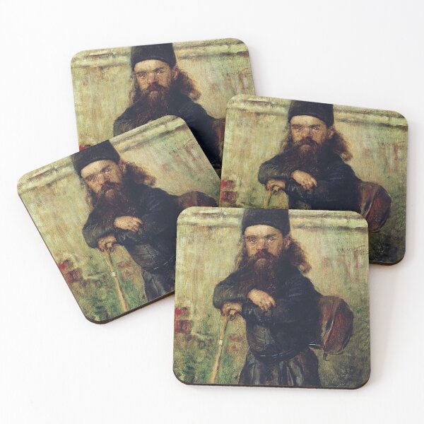 Item preview, A Dwarf Monk -  Konstantin Yegorovich Makovsky Oil Painting  designed and sold by Vintage Designs +.