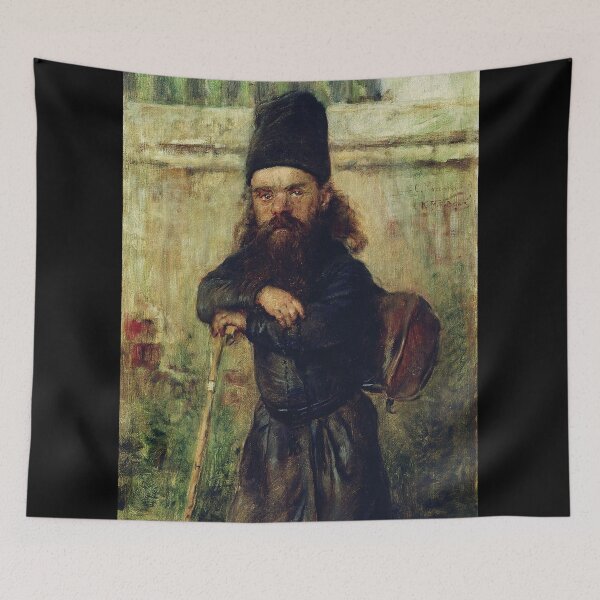 Item preview, A Dwarf Monk -  Konstantin Yegorovich Makovsky Oil Painting  designed and sold by Vintage Designs +.