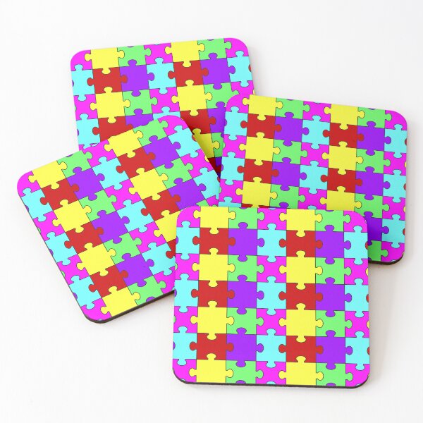 Item preview, Bright colorful Jigsaw Puzzle Pattern designed and sold by AnnArtshock.