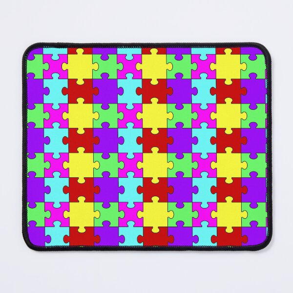 Item preview, Bright colorful Jigsaw Puzzle Pattern designed and sold by AnnArtshock.