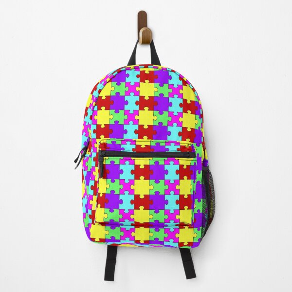 Item preview, Bright colorful Jigsaw Puzzle Pattern designed and sold by AnnArtshock.
