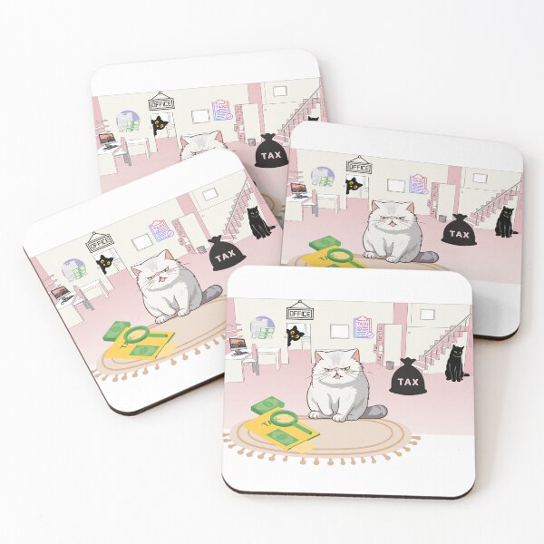 Item preview, Tax Season Cat – Funny Relatable Design designed and sold by lazycreationaaa.