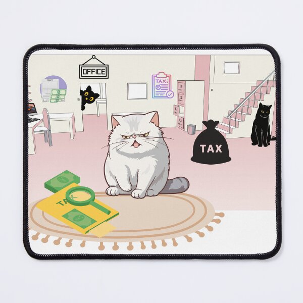 Item preview, Tax Season Cat – Funny Relatable Design designed and sold by lazycreationaaa.