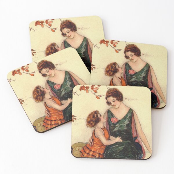 Item preview, Mother and Daughter Art Nouveau Art Deco Artwork - Achille Mauzan designed and sold by Vintage Designs +.