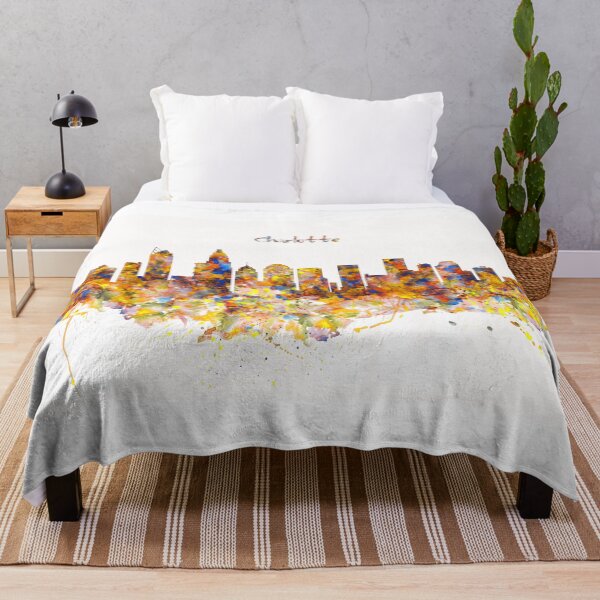 Item preview, Charlotte Skyline Watercolor designed and sold by caracatita75.