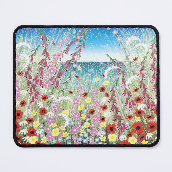 Item preview, Truly Madly Deeply abstract contemporary meadow flowers artwork designed and sold by ElisaTruemanArt.