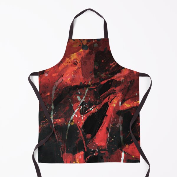 Item preview, Fiery Shapes And Textures Abstract Painting designed and sold by NickDedidis.