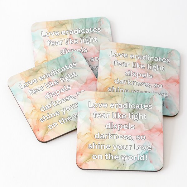 Item preview, Love eradicates fear like light dispels darkness, so shine your love on the world! designed and sold by FlutterByH.