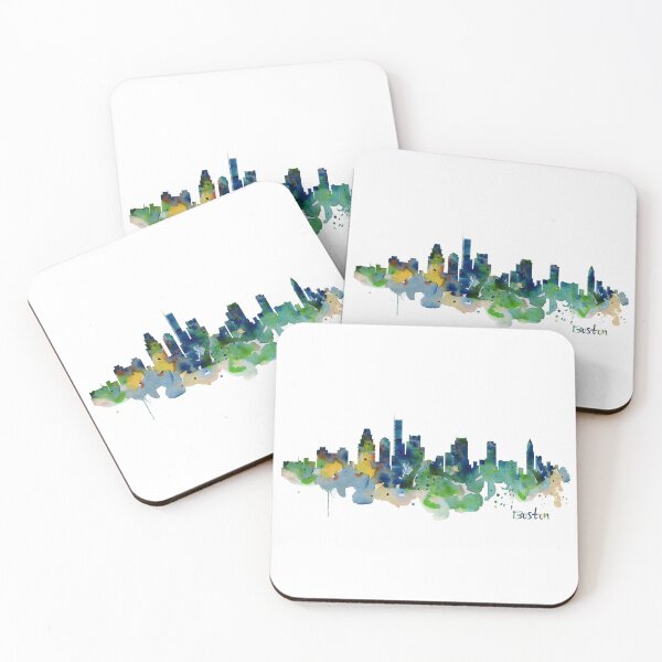 Item preview, Boston Skyline Watercolor designed and sold by caracatita75.