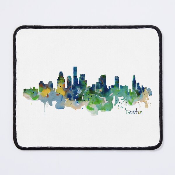 Item preview, Boston Skyline Watercolor designed and sold by caracatita75.