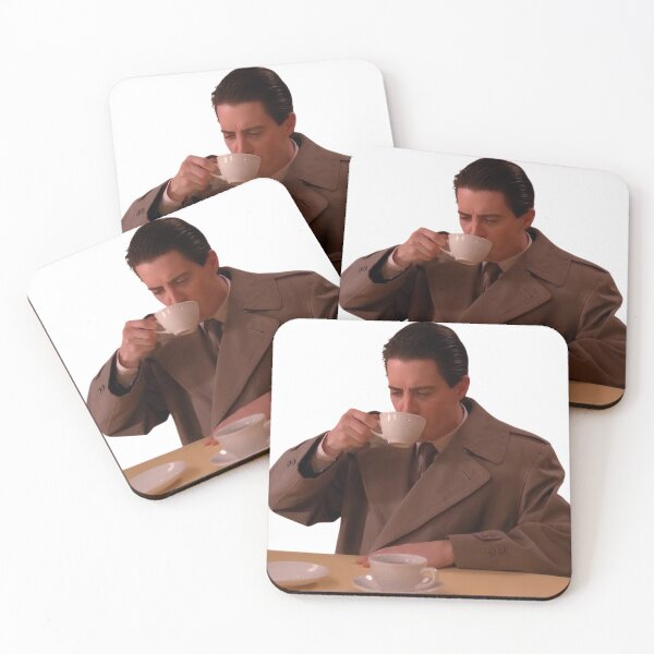 Item preview, Agent Cooper Drinking Coffee – Twin Peaks Aesthetic designed and sold by TheTwinPeaks.