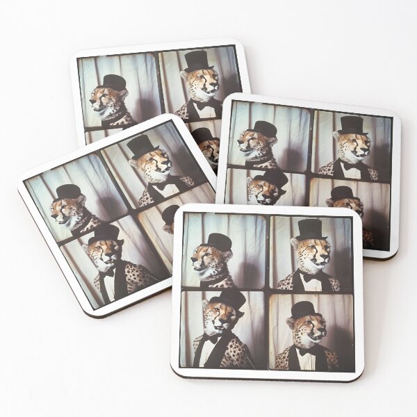 Item preview, Funny Cheetah in Suit – Quirky Safari Animal Art Print designed and sold by RockFireMerch.