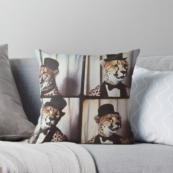 Item preview, Funny Cheetah in Suit – Quirky Safari Animal Art Print designed and sold by RockFireMerch.