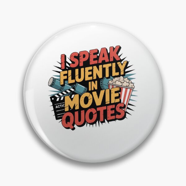 Item preview, I speak fluently in movie quotes designed and sold by Mateusz Majcherek.