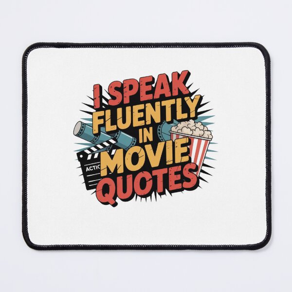 Item preview, I speak fluently in movie quotes designed and sold by Mateusz Majcherek.