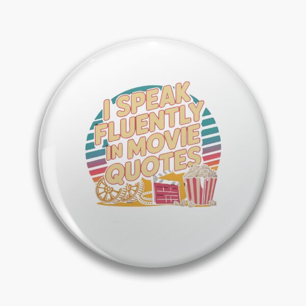 Item preview, I speak fluently in movie quotes designed and sold by Mateusz Majcherek.
