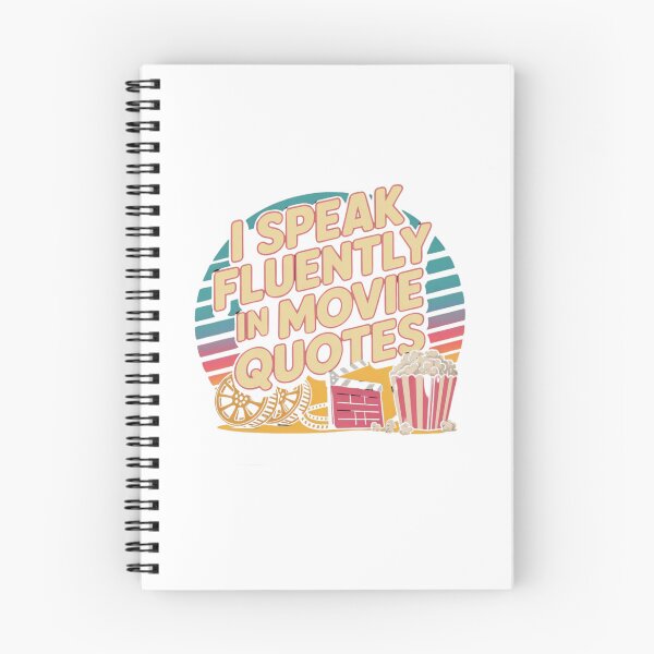 Item preview, I speak fluently in movie quotes designed and sold by Mateusz Majcherek.