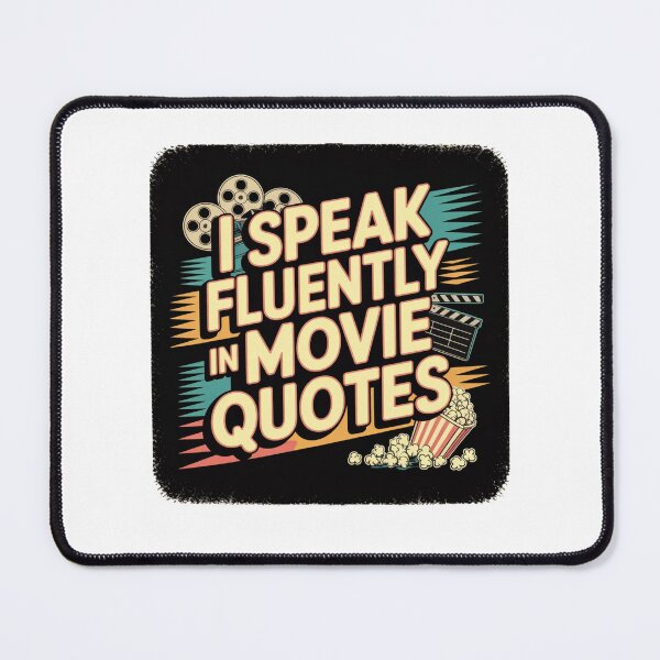 Item preview, I speak fluently in movie quotes designed and sold by Mateusz Majcherek.