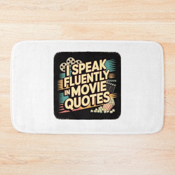 Item preview, I speak fluently in movie quotes designed and sold by Mateusz Majcherek.