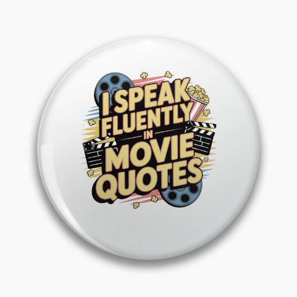 Item preview, I speak fluently in movie quotes designed and sold by Mateusz Majcherek.