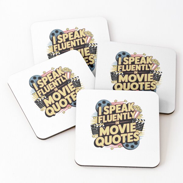 Item preview, I speak fluently in movie quotes designed and sold by Mateusz Majcherek.