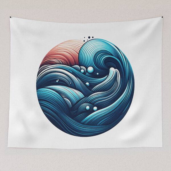 Item preview, Endless Movement Waves – Oceanic Flow Design designed and sold by HappyLifeStore6.
