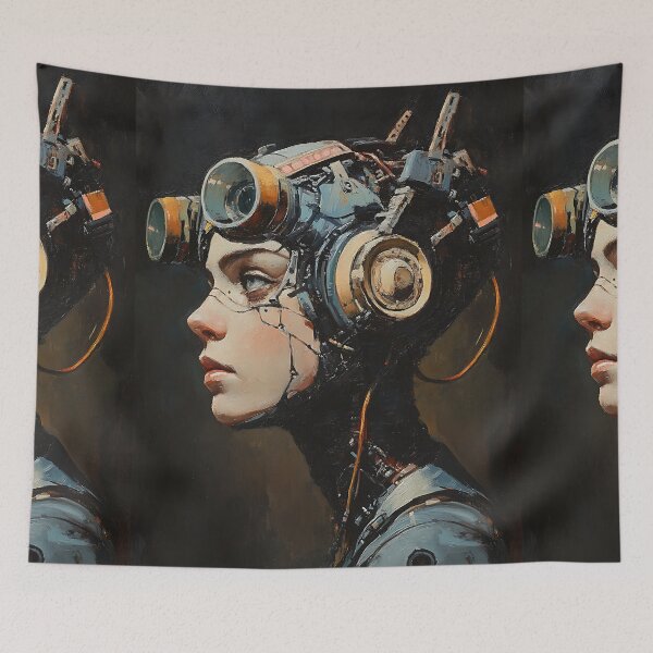 Item preview, Biopunk Portrait: Sci-Fi Organic designed and sold by bapupa.