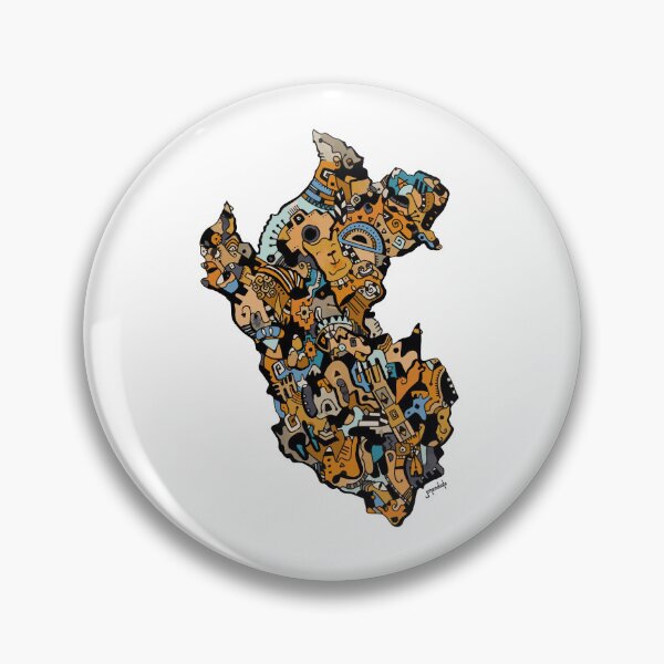 Item preview, Peruvian Map Earth Colors designed and sold by joana-mendiola.