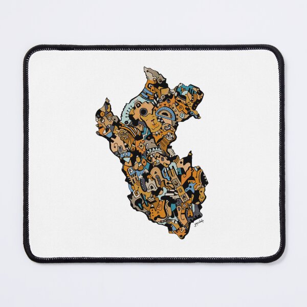 Item preview, Peruvian Map Earth Colors designed and sold by joana-mendiola.