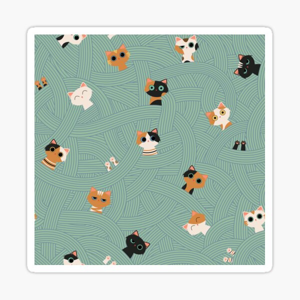 Item preview, Yarn Trouble – Cats Lost in a Tangle designed and sold by OzdeBayer.