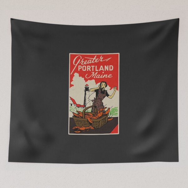 Item preview, Vintage Portland Maine Lobster Lady Freak Out designed and sold by Kujo Dangerous Vintage.