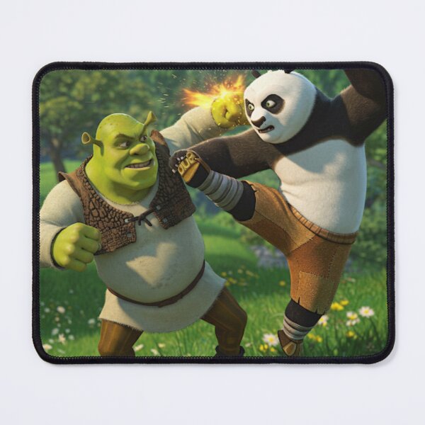 Artikelvorschau, Shrek kämpft gegen Po entworfen und verkauft von Gauri Desai.